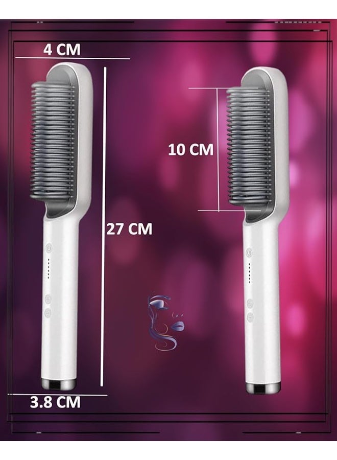 LOISTE Electric Hair Straightening Comb – Heated Styling Brush for Women & Men, Smooths Frizz & Straightens Hair - Image 3